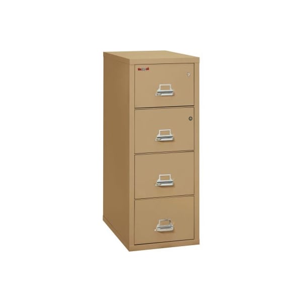 Fire King Fireking Fireproof 4 Drawer Vertical Safe-In-File Legal 20-13/16"Wx31-9/16"Dx52-3/4"H Sand 4-2131-CSASF - main